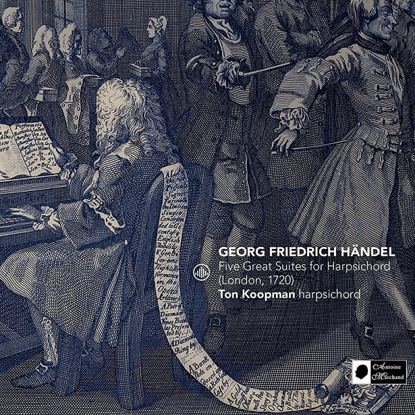 TON KOOPMAN / トン・コープマン / HANDEL:FIVE GREAT SUITES FOR HARPSICHORD (LONDON,1720)