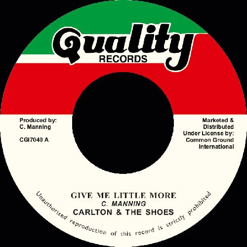 CARLTON & THE SHOES / カールトン・アンド・ザ・シューズ / GIVE ME LITTLE MORE