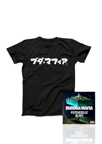 BUDDHA MAFIA / 『PSYCHEDELIC BLUES』7inch Vinyl + T-Shirts（黒／白）_（Lサイズ）