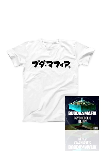 BUDDHA MAFIA / 『PSYCHEDELIC BLUES』7inch Vinyl + T-Shirts（白／黒）_（Mサイズ）