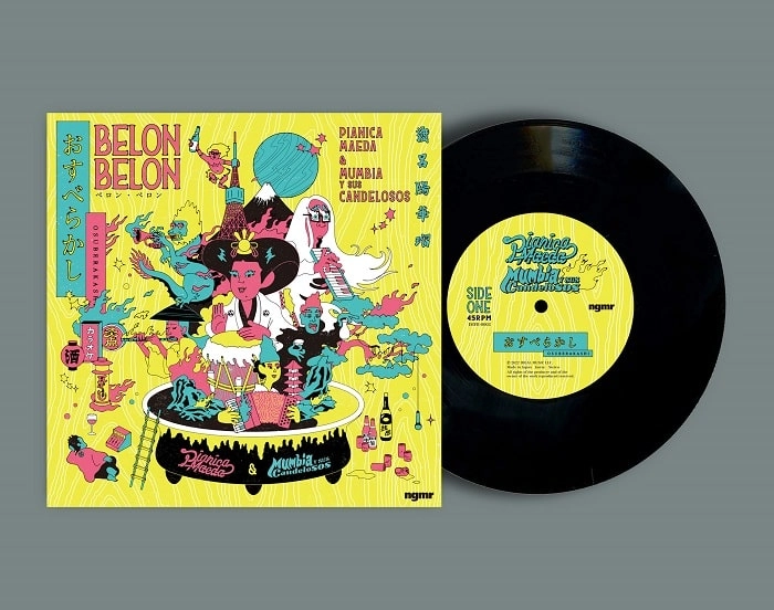 PIANICA MAEDA & MUMBIA Y SUS CANDELOSOS / ピアニカ前田 & ムンビア・イ・スス・カンデローソス / おすべらかし / BELON BELON （7"）