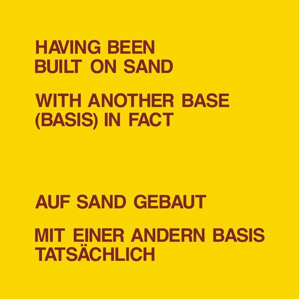 DICKIE LANDRY & LAWRENCE WEINER / HAVING BEEN BUILT ON SAND (LP - BLACK)