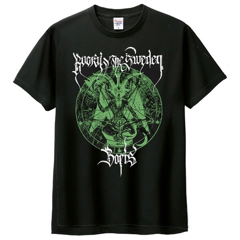 ROCKY & THE SWEDEN / Boris / SPLIT T-SHIRT(XL/BLACK)