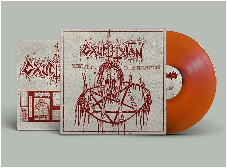CRUCIFIXION (Japan) / NECROLATRY / CORPSE DECAPITATION (DIEHARD CLEAR ORANGE VINYL)
