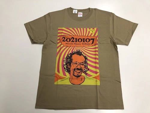 MASATO MINAMI / 南正人 / 南正人トリビュートアルバム記念TシャツKHAKI（M)