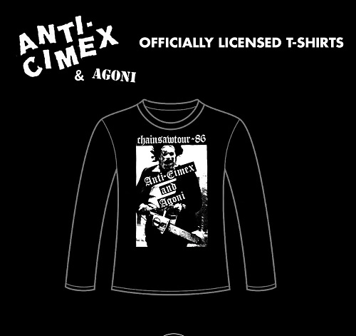 ANTI CIMEX : AGONI  / L/CHAINSAW TOUR - LONG SLEEVE