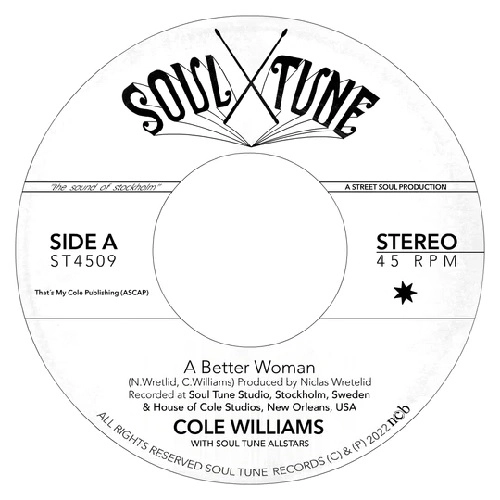 COLE WILLIAMS / HEY LOVE / GIVE ME YOUR LOVIN'
