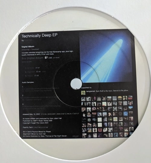 KYLE HALL / カイル・ホール / TECHNICALLY DEEP EP