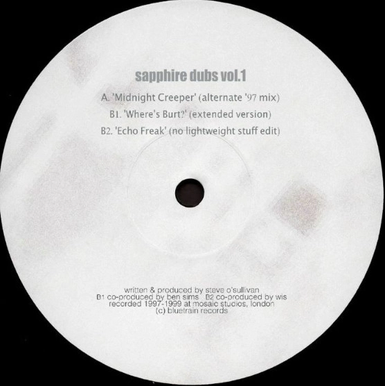 BLUETRAIN (TECHNO) / SAPPHIRE DUBS VOL.1