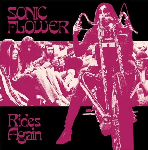 SONIC FLOWER / ソニック・フラワー / RIDES AGAIN<3-COLOR STRIPED WHITE / BLACK / NEON PINK VINYL>