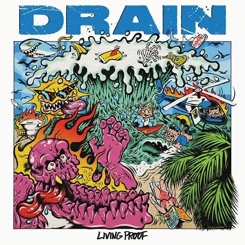 DRAIN (PUNK) / LIVING PROOF (LP/BLACK VINYL)