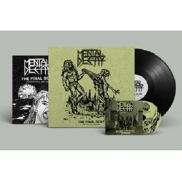 MENTAL DECAY(from DENMARK) / THE FINAL SCAR - DISCOGRAPHY 1987/1988 (SOLID BLACK VINYL)