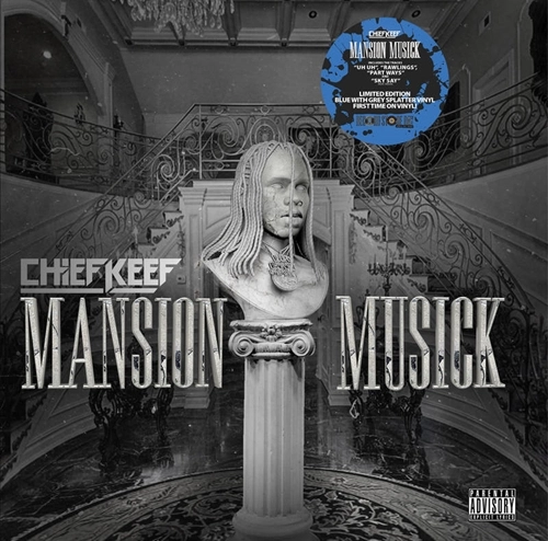 CHIEF KEEF / MANSION MUSICK "LP" (BLUE WITH GREY SPLATTER VINYL)