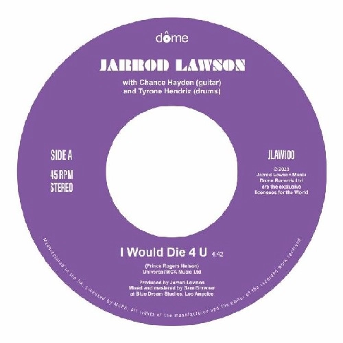 JARROD LAWSON / ジャロッド・ローソン / I WOULD DIE 4 U / FOOTSTEPS IN THE DARK