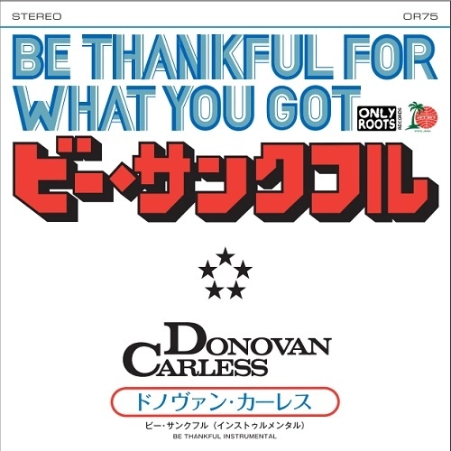DONOVAN CARLESS / BE THANKFUL（2023 REPRESS） / BE THANKFUL (2023 REPRESS)