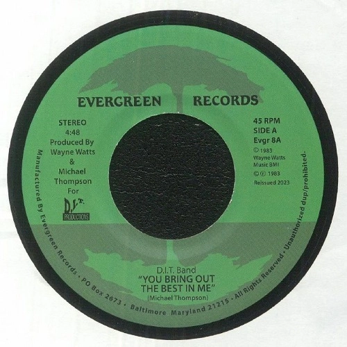 D.I.T. BAND / YOU BRING OUT THE BEST IN ME