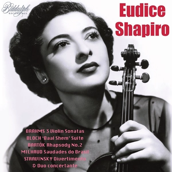 EUDICE SHAPIRO / ユーディス・シャピロ / BRAHMS:3 VIOLIN SONATAS