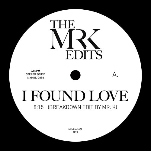 MR. K (DANNY KRIVIT) / ミスター・ケー / I FOUND LOVE / HEAVEN KNOWS