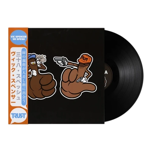 VIC SPENCER x 38 SPESH  / GREENTHUMBS MEETS TRIGGER FINGERS (BLACK VINYL W/ OBI) / GREENTHUMBS MEETS TRIGGER FINGERS (BLACK VINYL W/ OBI) 