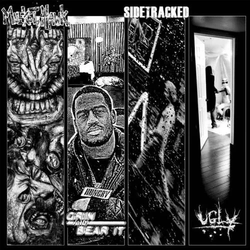 MUSKET HAWK : GRIN AND BEAR IT : SIDETRACKED : UGLY / SPLIT (LP)