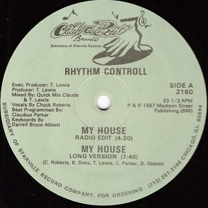 RHYTHM CONTROLL / MY HOUSE (US ORIGINAL)