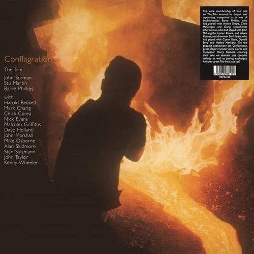 THE TRIO (JOHN SURMAN / BARRE PHILLIPS / STU MARTIN) / ザ・トリオ (ジョン・サーマン / バール・フィリップス / ステュ・マーティン) / Conflagration(LP)