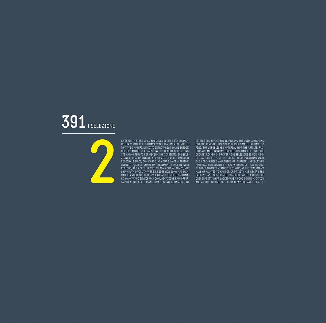 V.A. (CULT & MINOR  NEW WAVE) / 391 SELEZIONE 2 (VINYL)