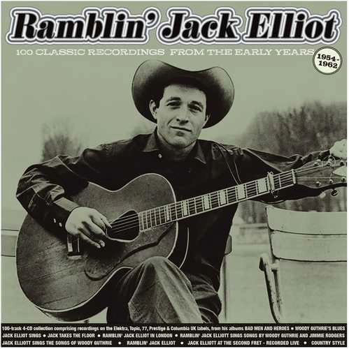 RAMBLIN' JACK ELLIOTT / ランブリン・ジャック・エリオット / 100 CLASSIC RECORDINGS 1954-62 (4CD)