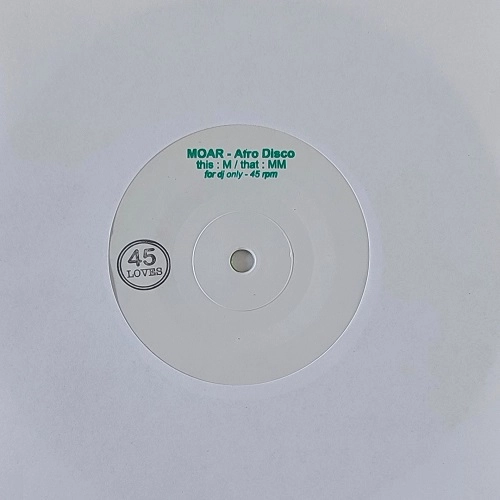 MOAR / AFRO DISCO 7" (GREEN VINYL)