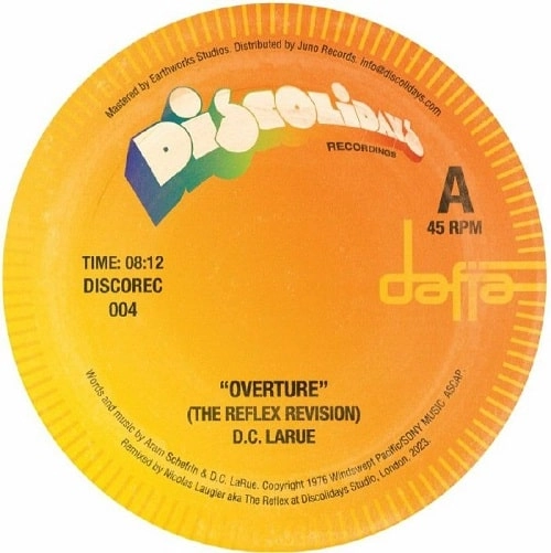 D.C. LARUE / DC・ラルー / OVERTURE/O BA BA (THE REFLEX REVISIONS)