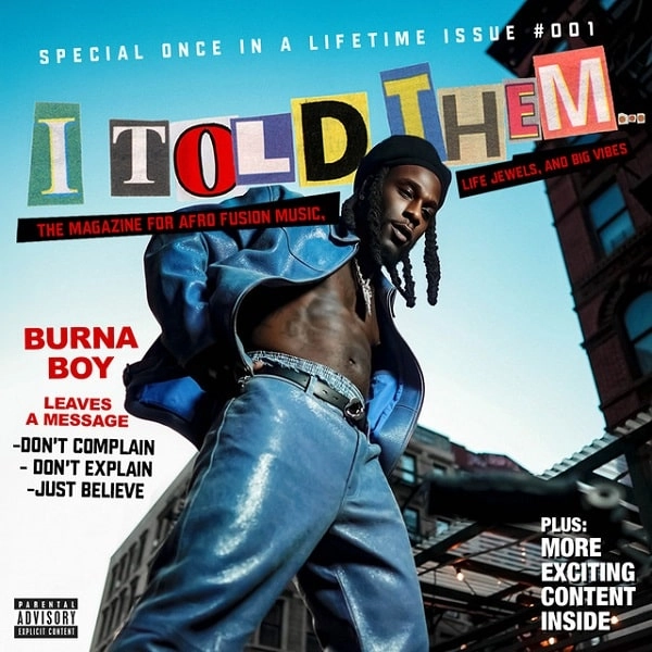 BURNA BOY / バーナ・ボーイ / I TOLD THEM