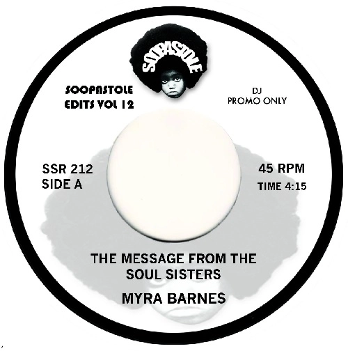 MYRA BARNES / BARBARA GWEN / THE MESSAGE FROM THE SOUL SISTERS / RIGHT ON ( TO THE STREET CALLED LOVE )