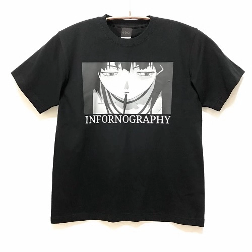 messa(JPN/APPAREL) / L / 【SERIAL EXPERIMENTS LAIN X A-DICT】INFORNOGRAPHY Tシャツ-BLACK-