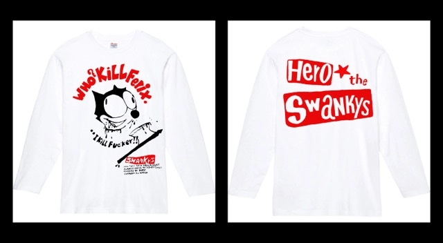 SWANKYS / スワンキーズ / XL / LONG SLEEVE T-SHIRT WHO？KILL FERIX I KILL FUCKER !!