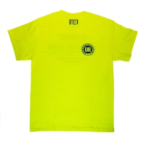 UR / アンダーグラウンド・レジスタンス / NEON YELLOW-LARGE UNDERGROUND RESISTANCE 'WORKERS' T-SHIRT