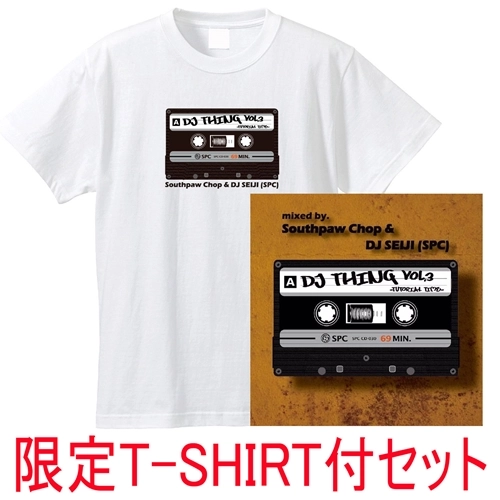 DJ SOUTHPAW CHOP & DJ SEIJI / DJ THING TUTORIAL TIME VOL.3★ディスクユニオン限定カラーT-SHIRTS付セット ホワイト XLサイズ