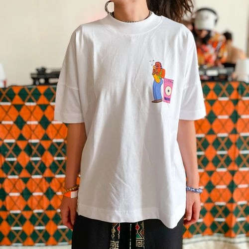 noncheleee / TOKYO RIDDIM WHITE T-SHIRTS S SIZE