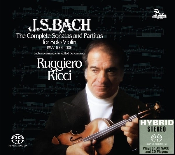 RUGGIERO RICCI / ルッジェーロ・リッチ  / BACH:THE COMPLETE SONATA&PARTITAS FOR SOLO VIOLIN / BACH:COMPLETE SONATA&PARTITAS FOR SOLO VIOLIN