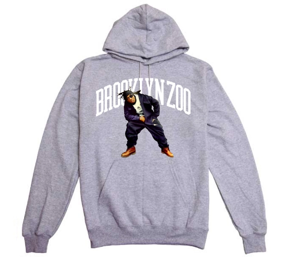 OL' DIRTY BASTARD / STILLAS "BROOKLYN ZOO"P/O HOODIE (H.GREY M)