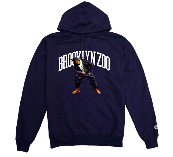 OL' DIRTY BASTARD / STILLAS "BROOKLYN ZOO"P/O HOODIE (NAVY M)