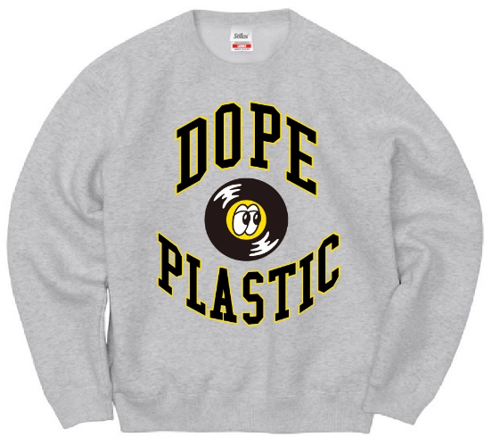 DJ JAZZY JEFF & FRESH PRINCE / DJジャジー・ジェフ & フレッシュ・プリンス / STILLAS "DOPE ON PLASTIC" CREWNECK SWEAT (H.GREY XL)