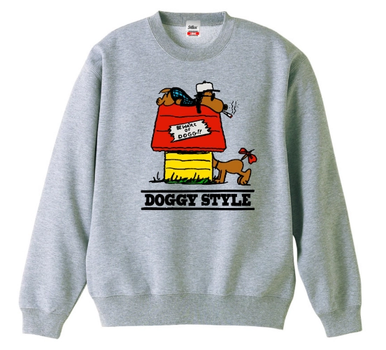 SNOOP DOGG (SNOOP DOGGY DOG) / スヌープ・ドッグ / STILLAS "DOGGYSTYLE2"CREWNECK SHIRT (H.GREY L)