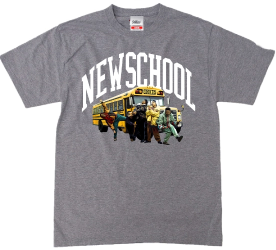 LEADERS OF THE NEW SCHOOL / リーダーズ・オブ・ザ・ニュー・スクール / STILLAS "GET ON THE NEW SCHOOL" T-SHIRT (H.GREY M)