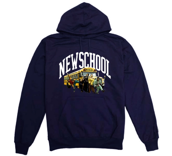 LEADERS OF THE NEW SCHOOL / リーダーズ・オブ・ザ・ニュー・スクール / STILLAS "GET ON THE NEW SCHOOL" P/O HOODIE (NAVY XL)