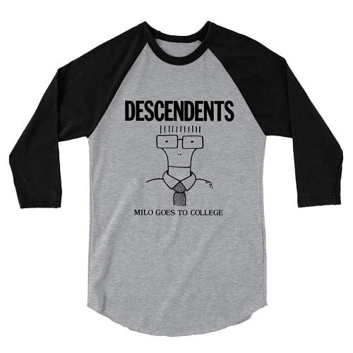 DESCENDENTS / ディセンデンツ / L/MILO GOES TO COLLEGE RAGLAN SHIRT