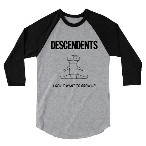 DESCENDENTS / ディセンデンツ / L/I DON'T WANT TO GROW UP RAGLAN SHIRT