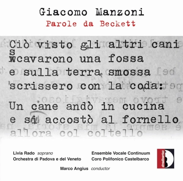 MARCO ANGIUS / マルコ・アンジュス / MANZONI:PAROLE DA BECKETT