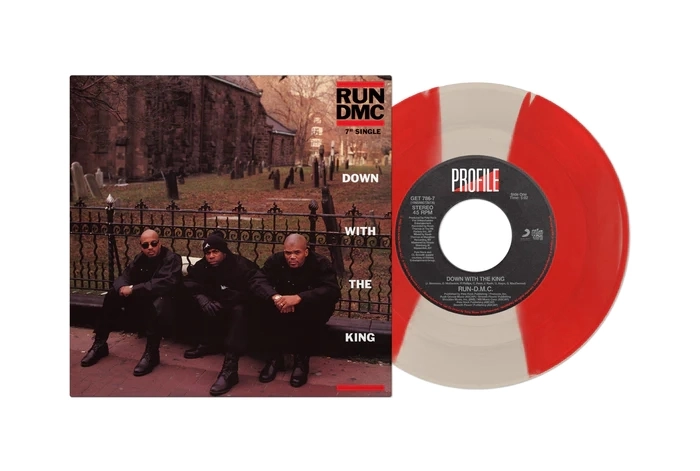RUN DMC / DOWN WITH THE KING/COME ON EVERYBODY 7"