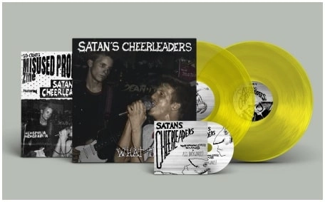 SATAN'S CHEERLEADERS (PUNK) / WHAT THE HELL (2LP+CD/DIEHARD TRANSPARENT YELLOW VINYL)