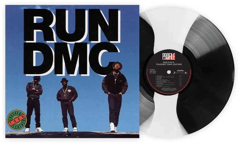 RUN DMC / TOUGHER THAN LEATHER "LP" (BLACK & WHITE STRIPE VINYL)